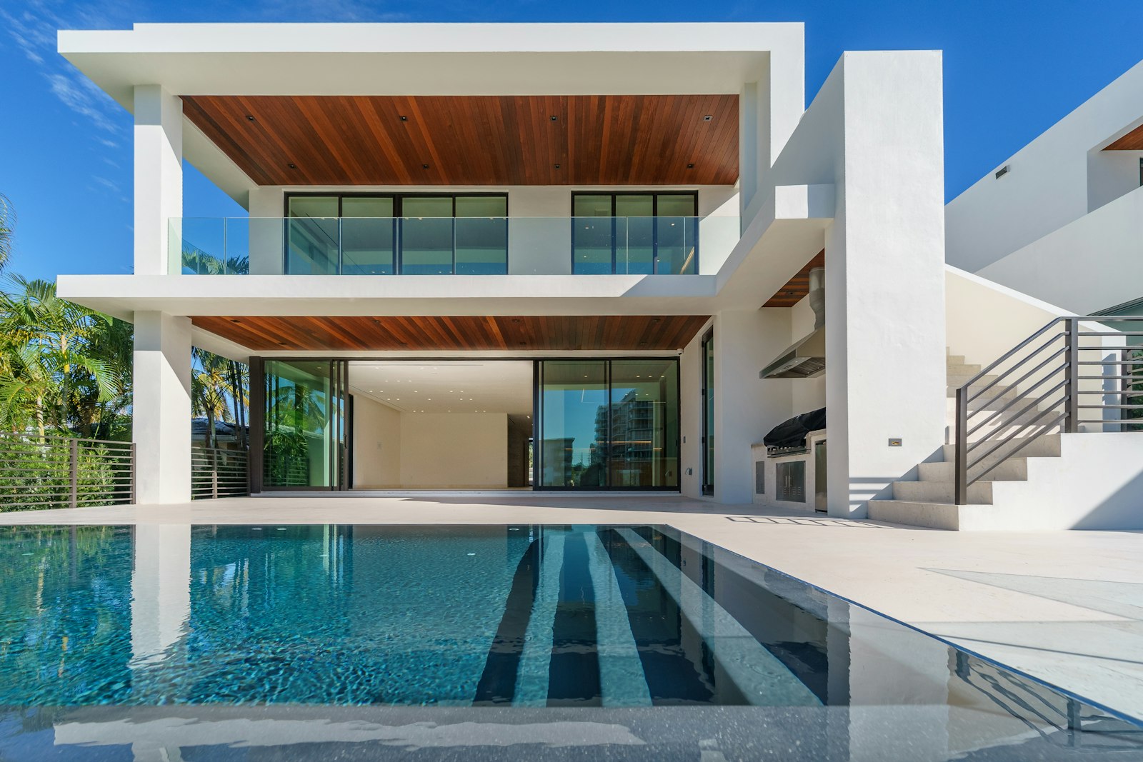 Contemporary villa exterior